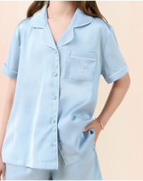 Gingerlilly - Mini Sonia Silky Satin Short PJ Set