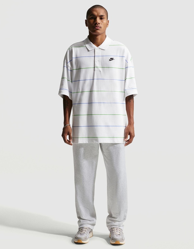 Nike - Sportswear Club Oversized Striped Polo