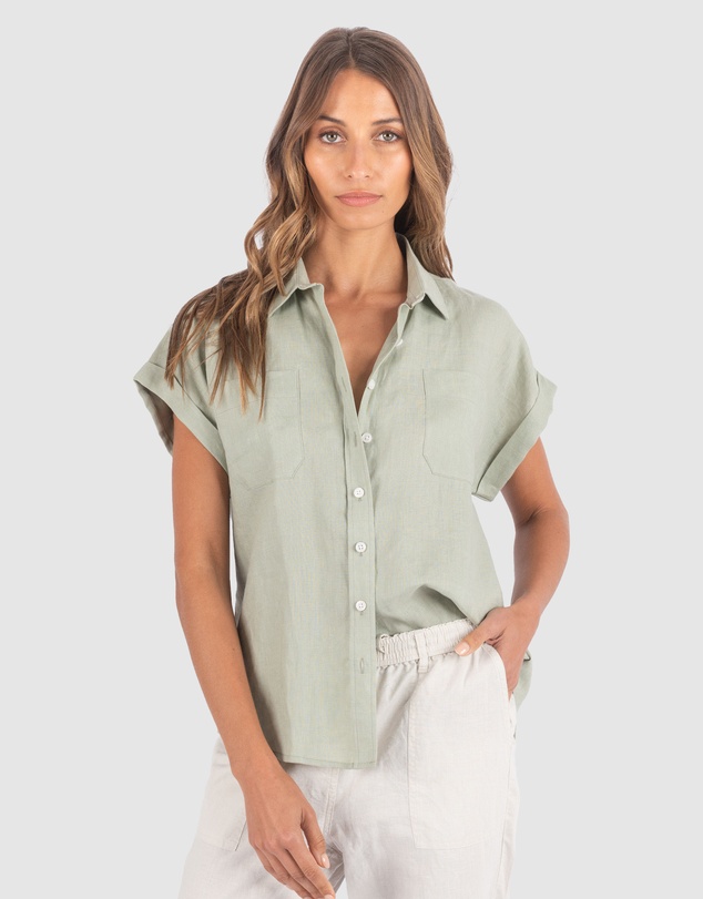 CAMIXA - CAPRI Short Sleeve Linen Shirt