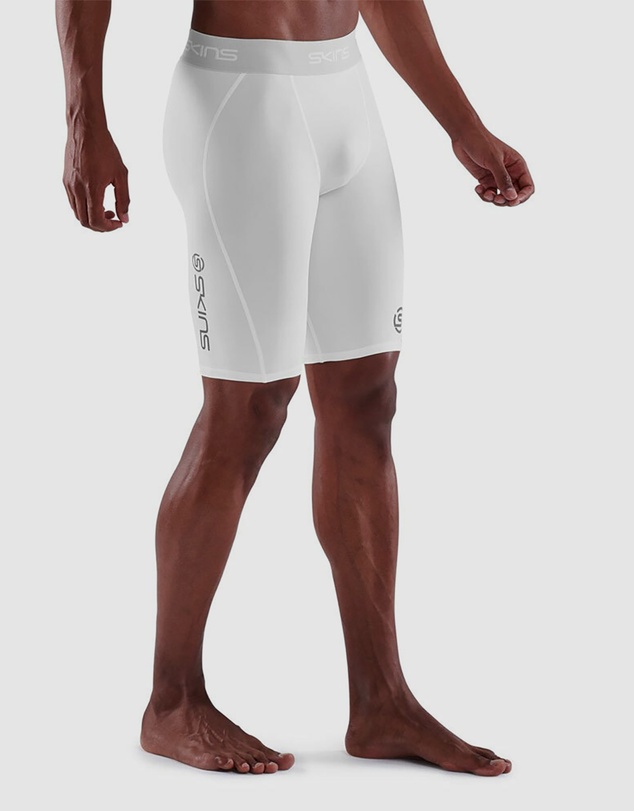 SKINS - SKINS Compression Men's Series-1 Running/Gym Half Tight White