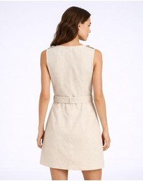 Vero Moda - Josephine Linen Blend Mini Dress