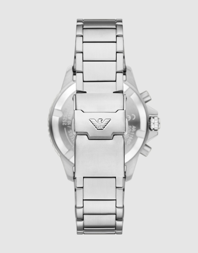 Emporio Armani - Silver Tone Chronograph Watch