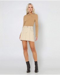 Lost in Lunar  - Poppy Ribbed Top
