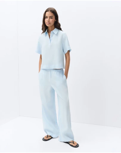 UNISON - Essential Linen Wide Leg Pant