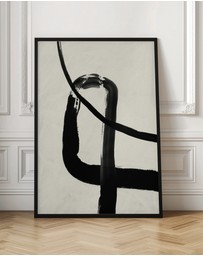 Olive et Oriel - Black Strokes No 5 by Treechild Art Print