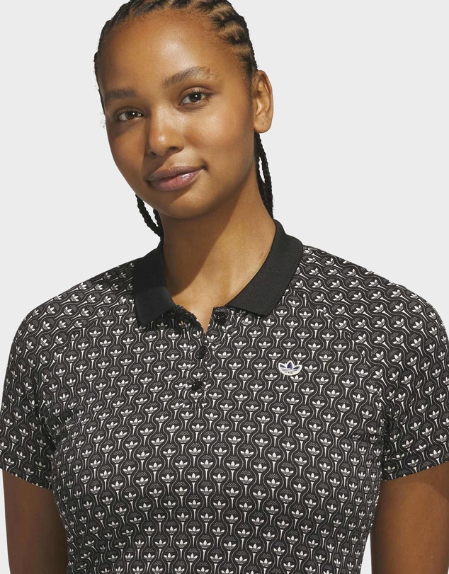 adidas Originals - Originals All Over Trefoil Polo Shirt Womens