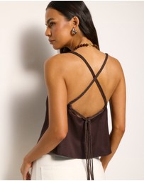AERE - Madison Satin Top