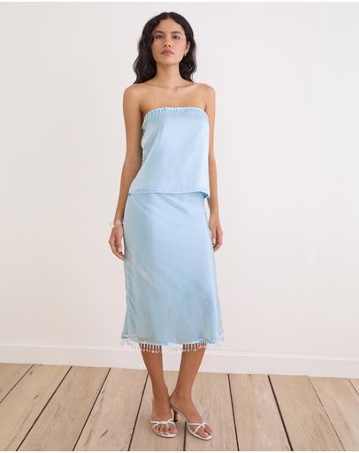 Satin Organza Light Blue