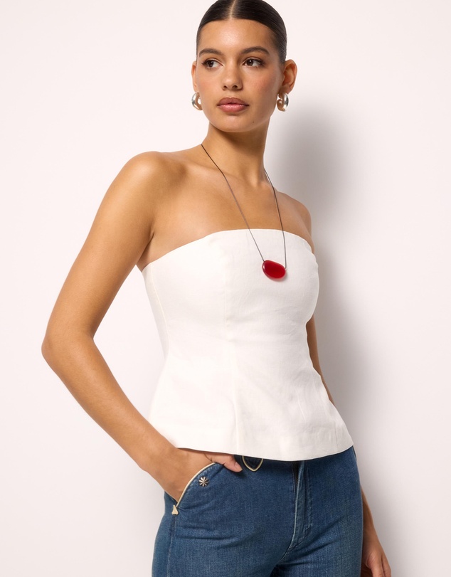 AERE - Arden Strapless Top