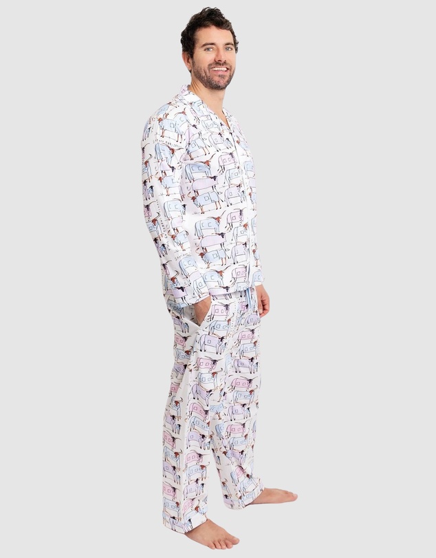 Sant And Abel - Men's Drawbertson Longhorns Long PJ Set