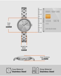 Armani Exchange - Silver Tone Analogue Watch