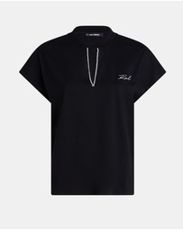 Karl Lagerfeld - Embellished Relaxed T-Shirt