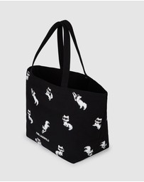 Karl Lagerfeld - Ikon Choupette All Over Print Tote Bag