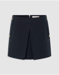 Oroton - Button Detail Mini Skirt