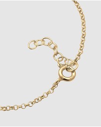 Elli Jewelry - Bracelet Kids Flowers Pink Playful with Crystals in 925 Sterling Silver Gold Plated