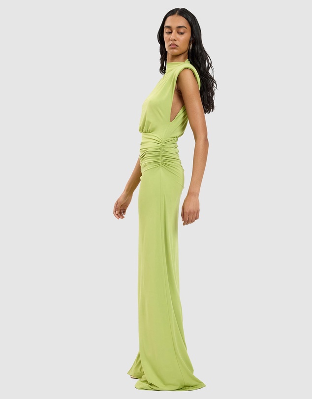 With Harper Lu - Structured Shoulder Gown