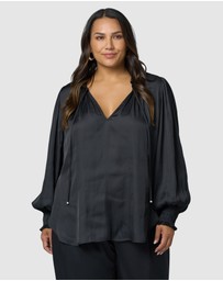 Pink Dusk by Curve Project - Feels Like The First Time Blouse