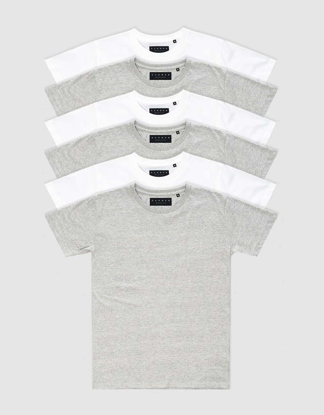 Xander - 6-Pack Blanc Tee