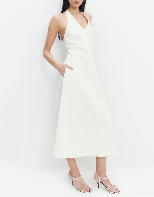 Aje Studio - Elsie Denim Halter Dress