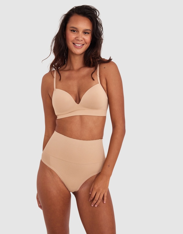 Bras N Things - Cooling Seamfree High Waist V-String - Nude 2