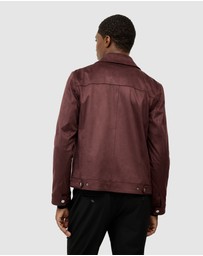 Politix - Reece Faux Suede Trucker Jacket