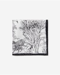 Calibre - Monkey Business Pocket Square White Combo