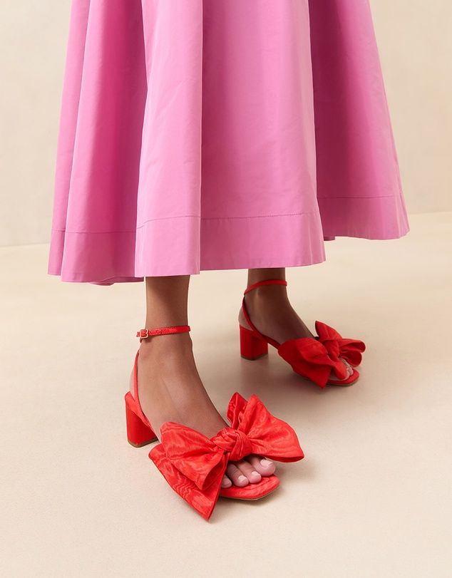 Loeffler Randall - Carmen Mid Heel Bow Sandals