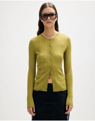 Minima Esenciales - Nori Merino Wool Cardigan