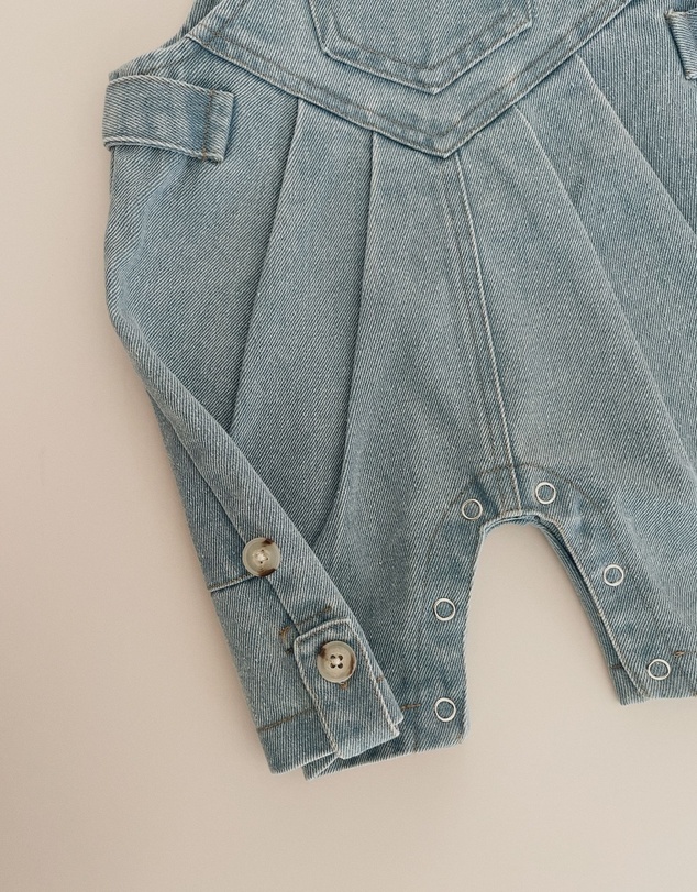 Susukoshi - Denim Overall Shorts