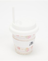 itti bitti - Reusable Baby Cino Cup with 2 Straws - Seashells