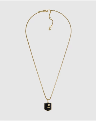 Fossil - Lennox Gold Tone Pendant Necklace
