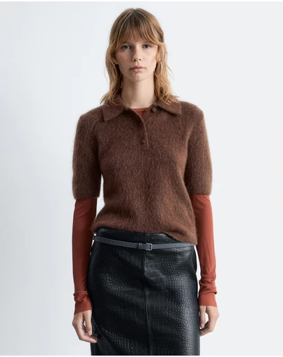 & Other Stories - Brushed Knit Polo T-Shirt