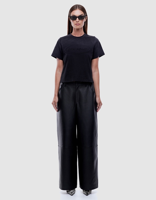 ENA PELLY - Washed Debossed Relaxed Baby Tee