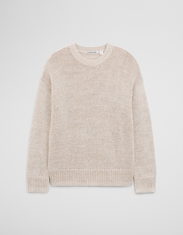 Country Road - Organically Grown Cotton Tape Yarn Sweater
