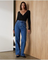 Atmos&Here - Kelly V Neck Long Sleeve Top