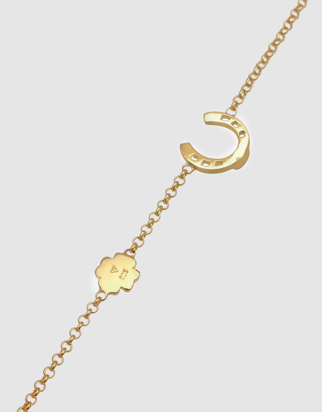 Elli Jewelry - Bracelet Horseshoe 925 Sterling Silver Gold-Plated