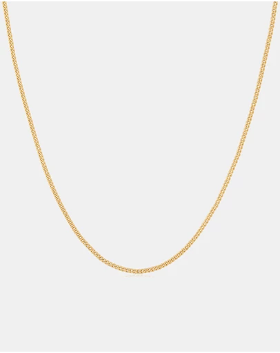 Ania Haie - Ania Haie Gold Slim Curb Link Chain Necklace