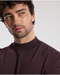 Calibre - Slim Tech Knit T-shirt Bourbon