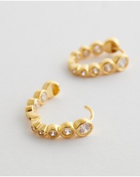 SAINT VALENTINE - Crescendo Oval Hoops - Gold