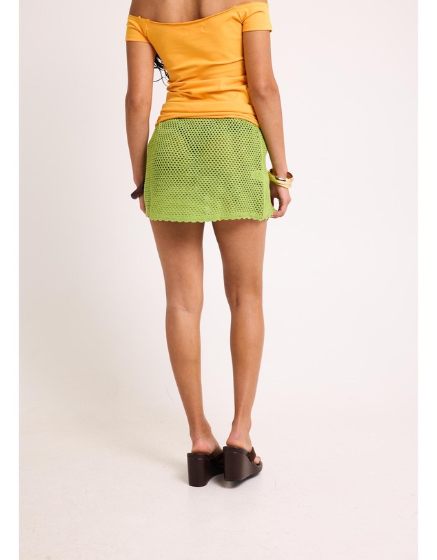 Subtitled - Coraline Fishnet Mini Skirt