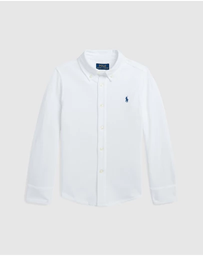Polo Ralph Lauren - Featherweight Cotton Mesh Shirt - Kids