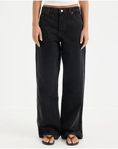 Calli - Tyla Mid Rise Baggy Jeans