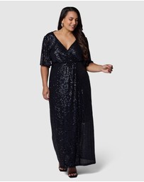 Pink Dusk by Curve Project - Lure Sequin Maxi Dress