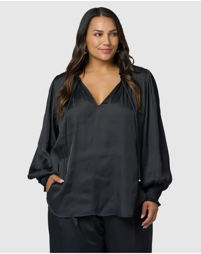 Pink Dusk by Curve Project - Feels Like The First Time Blouse