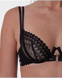 Bras N Things - Night Games Spoil Me Bra-Black
