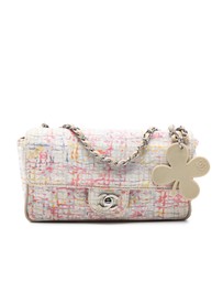Pre-Loved by Azura Reborn - Pre-Loved Small Printed Canvas Watercolor Clover Flap