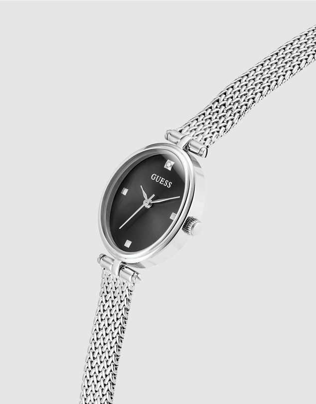GUESS - Guess Ruby Ladies Silver Tone Analogue Watch