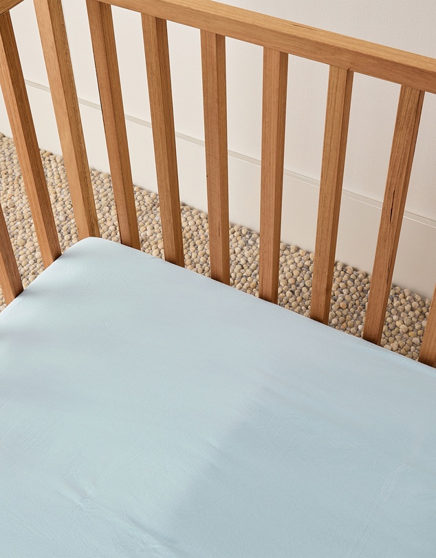 Sheet Society - Leo Washed Cotton Cot Fitted Sheet