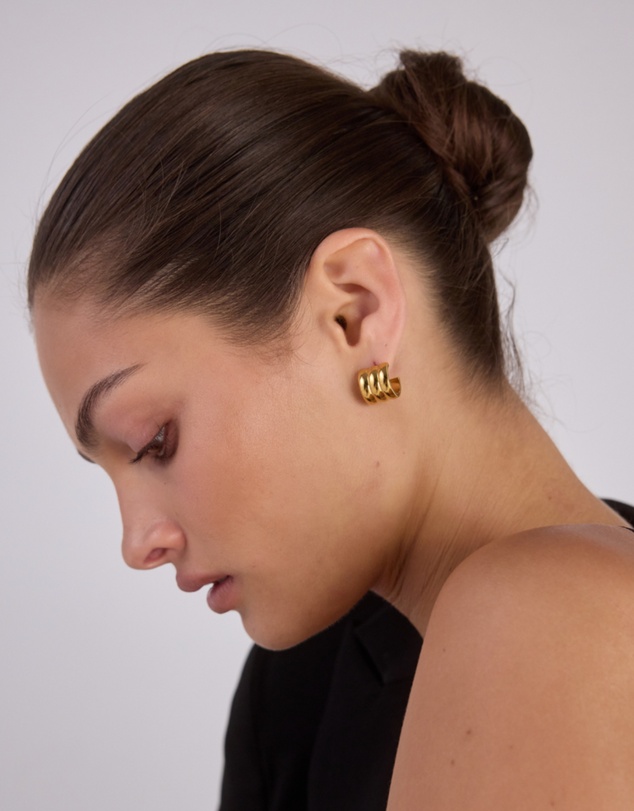 CENDRE - Liv Hoop Earrings 18k Gold