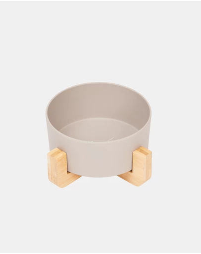 Mog & Bone - Single Bamboo Dog Bowl Mocha